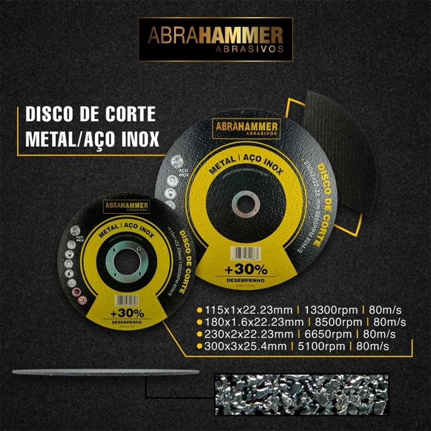 Disco de Corte Metal/Aço Inox